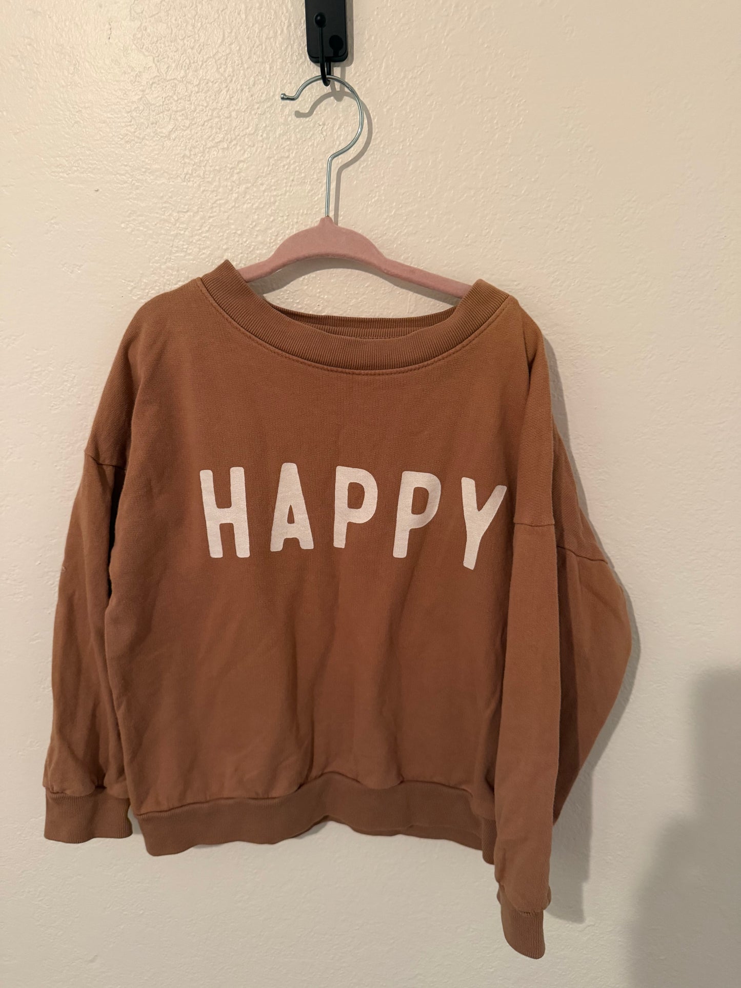 Jean + June Happy Sweatshirt Toddler Size 4 Brown