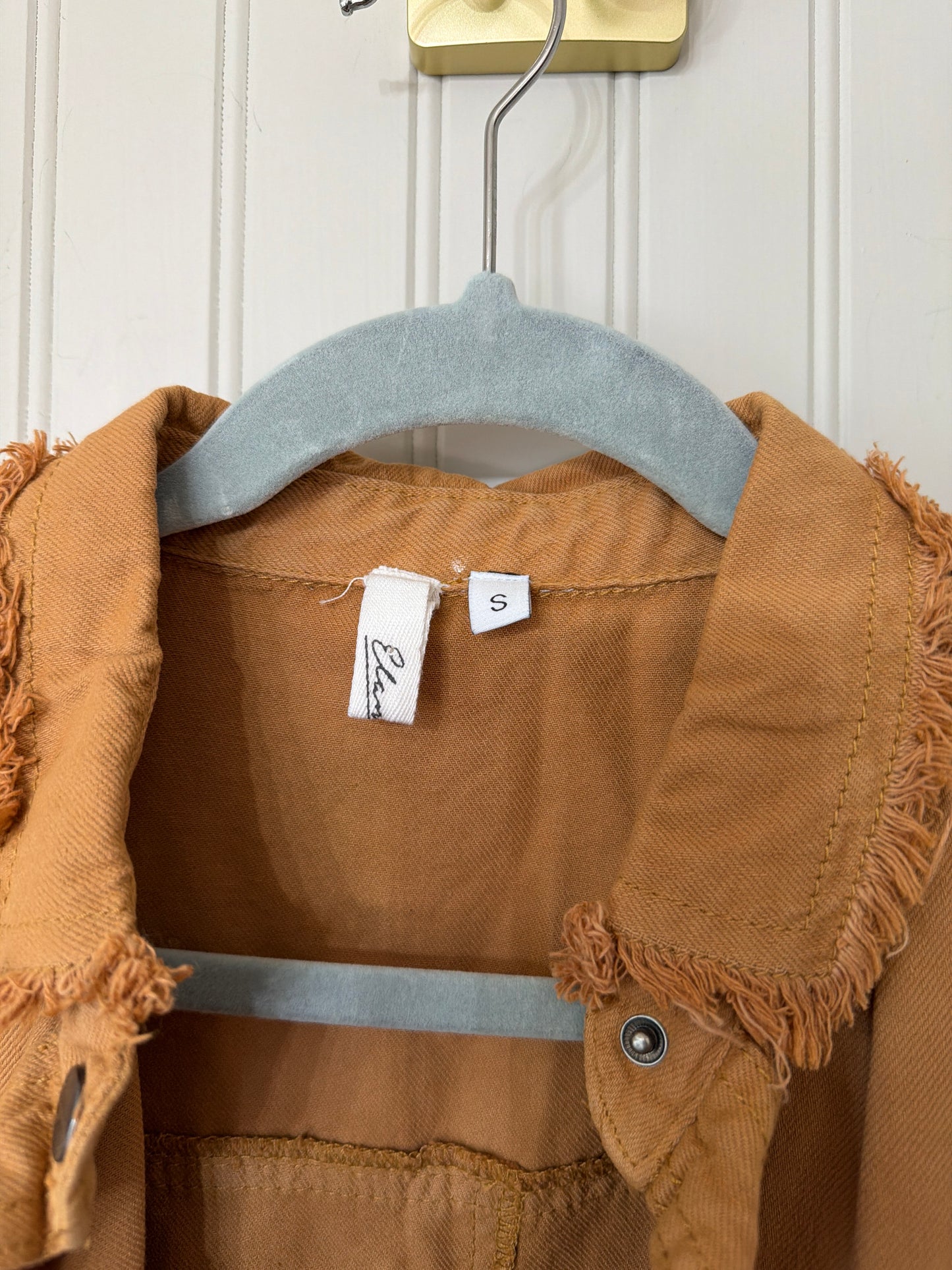 Rock & Roll Button Down Shirt Women’s Small Tan