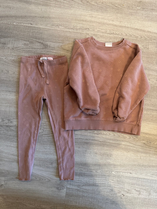 Zara Floral Matching Set Toddler Size 4/5 Years