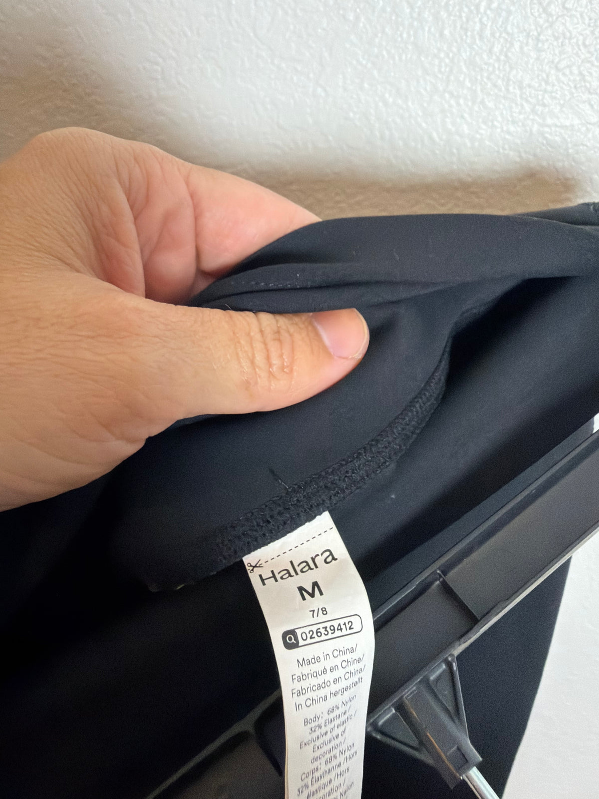 Black Halara Leggings Size Medium