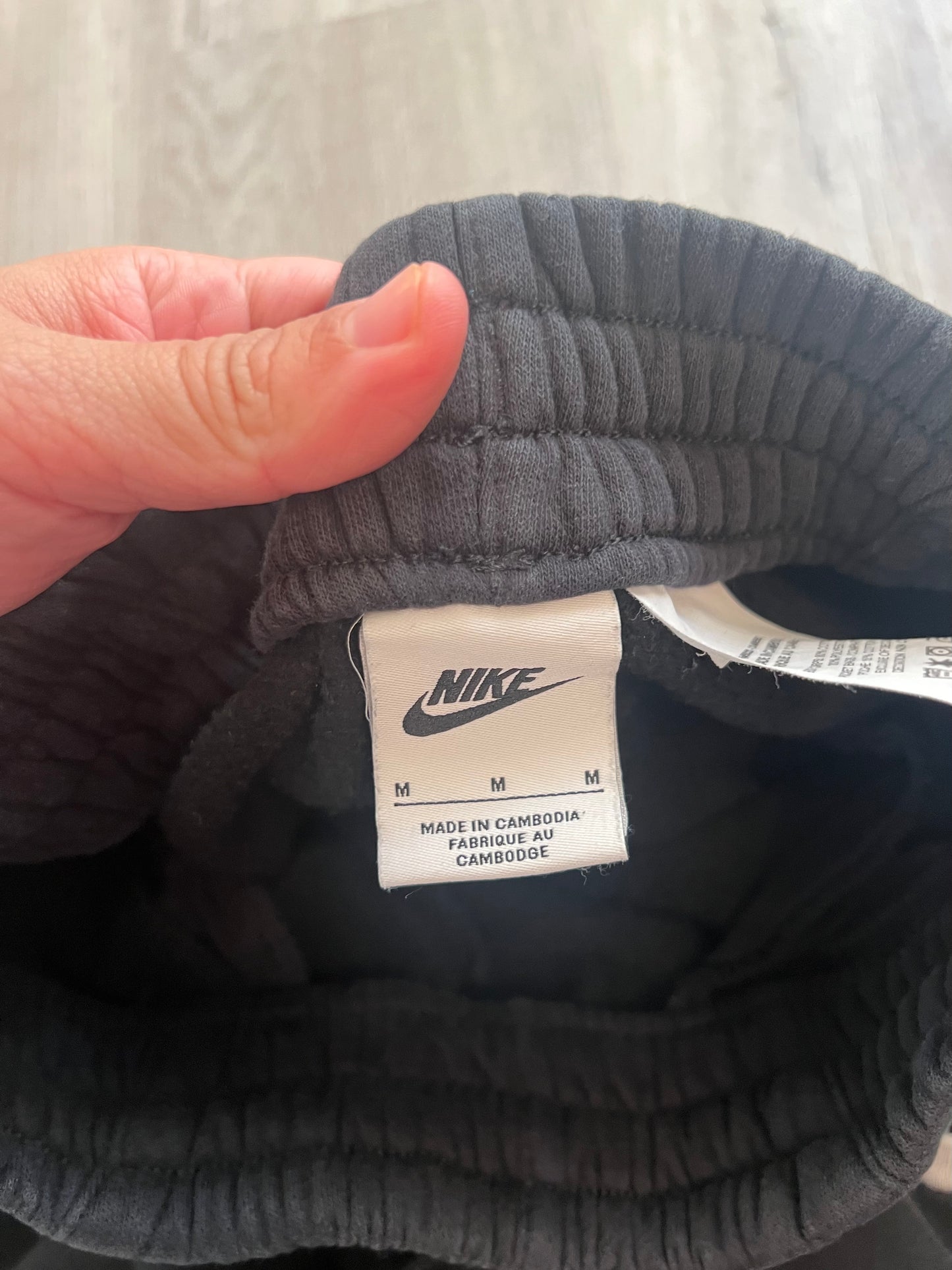 Nike Drawstring Sweatpants Youth Boys Size Medium Black