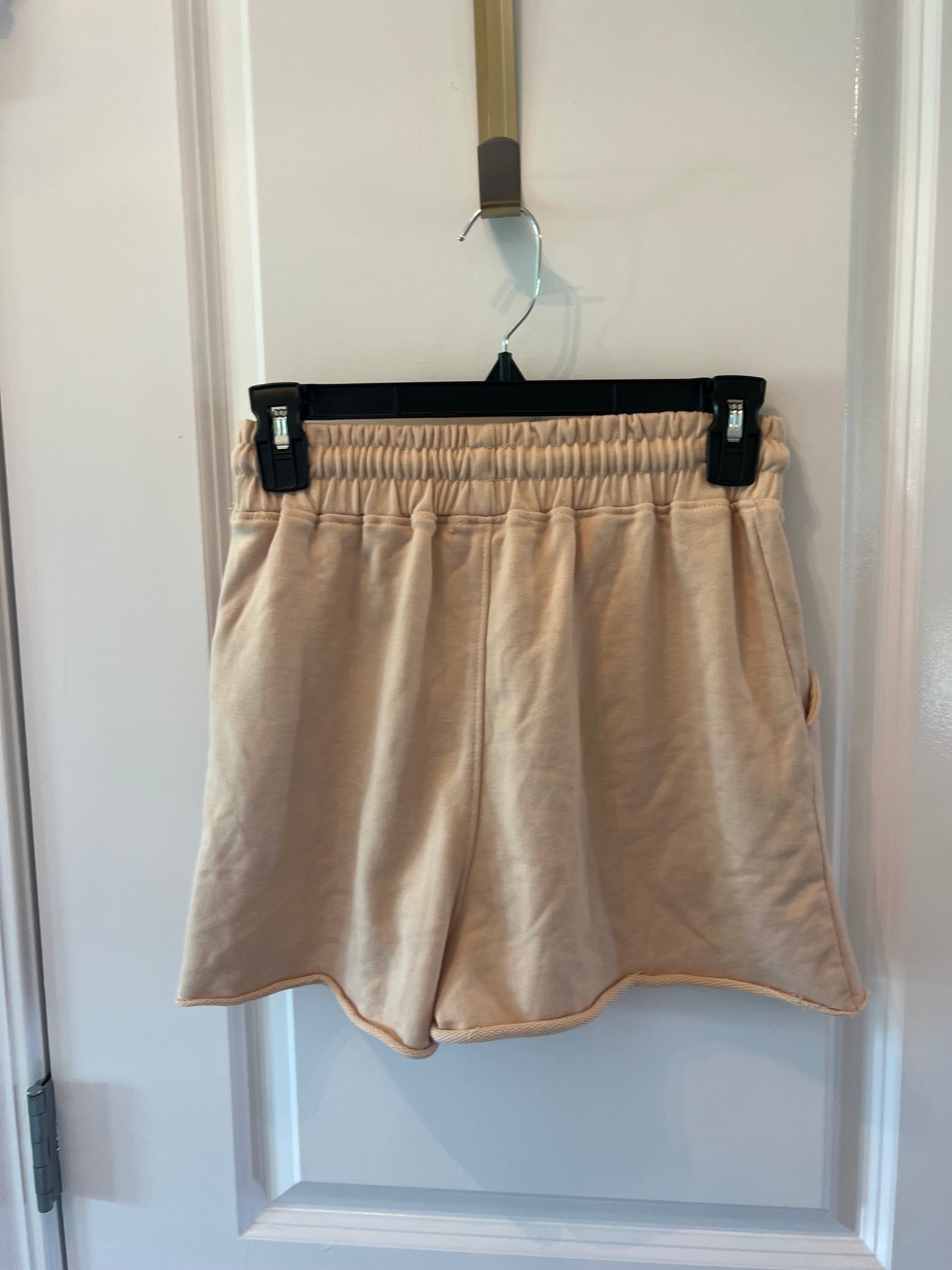 Missguided Cotton Drawstring Shorts w Side Slit Women’s Size 4 Tan