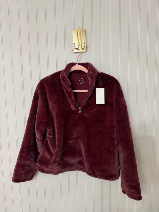 A New Day Quarter Zip Women’s XS Burgundy NWT