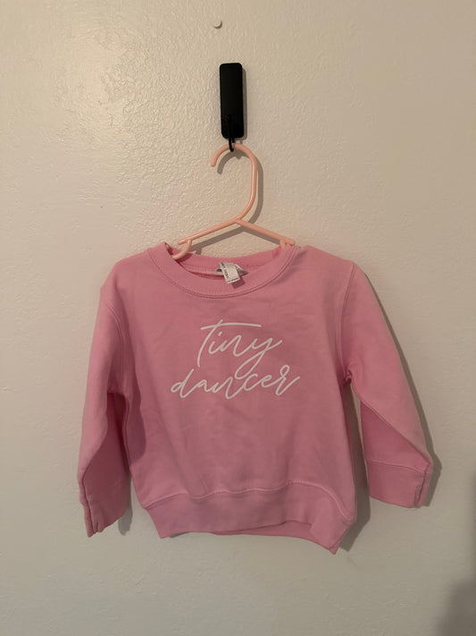 Tiny Dancer Sweatshirt Toddler Size 2T Pink