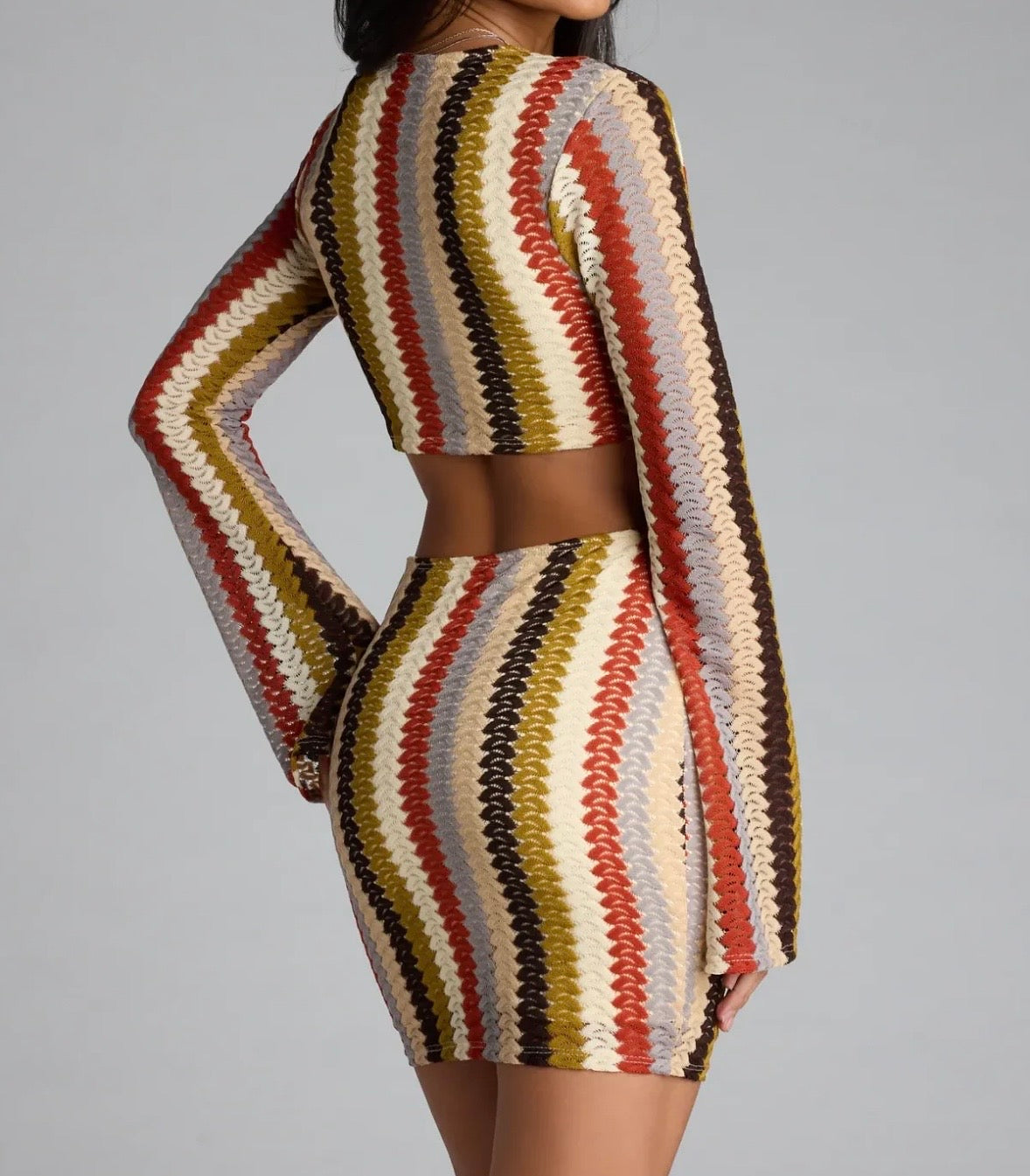 Windsor Striped Cutout Mini Dress Women’s Small NWT