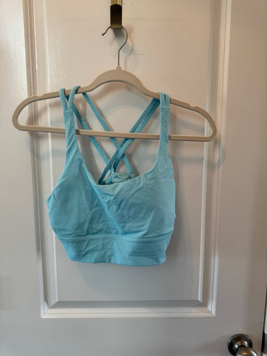 Lululemon Sports Bra Size 10 Light Blue