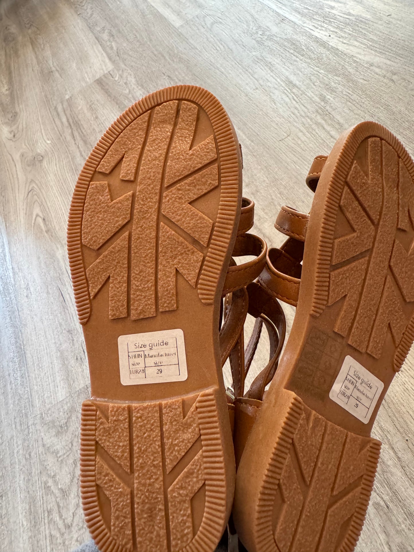 Gladiator Sandals Toddler Girl Size 11.5 Tan