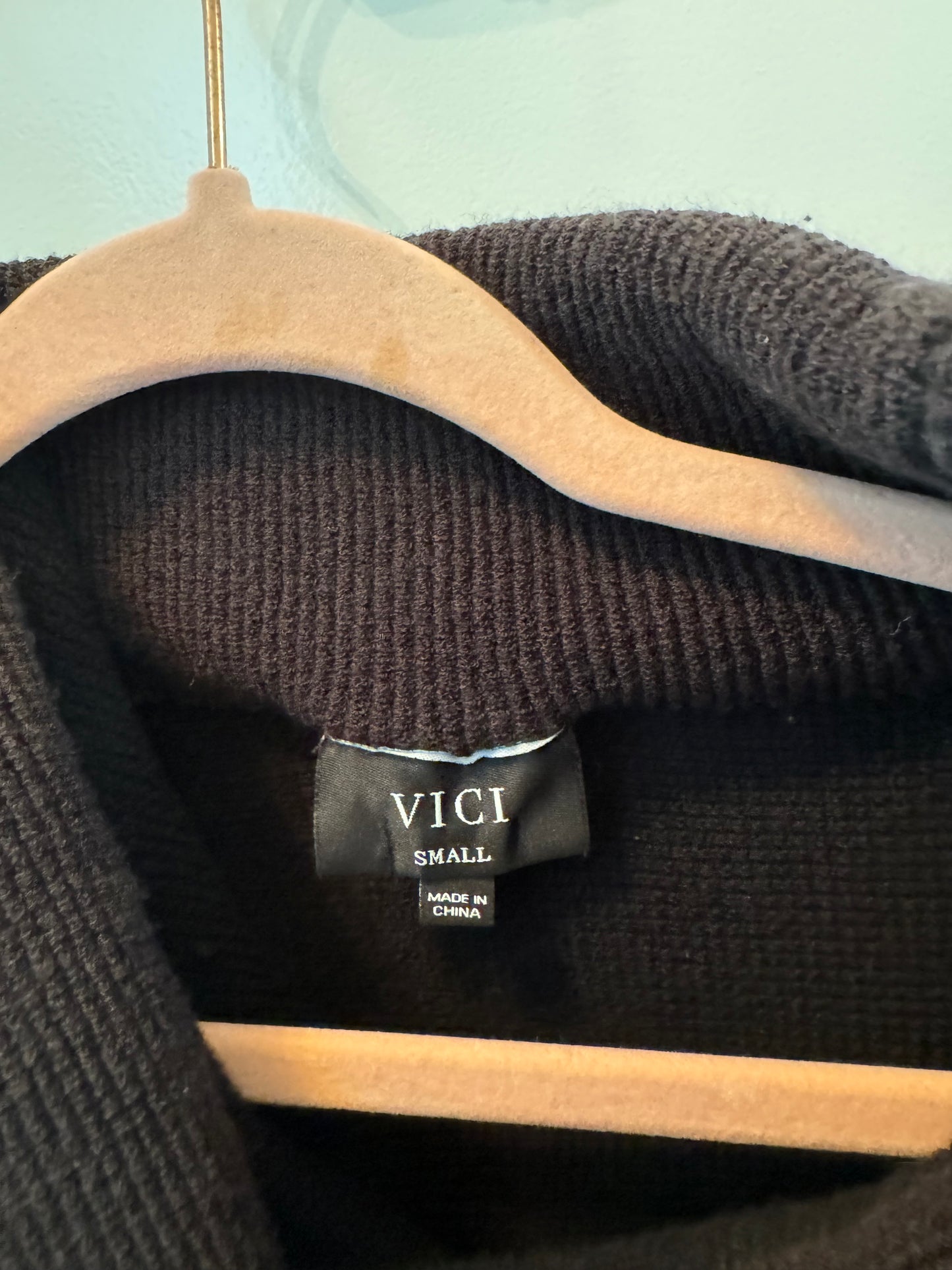 Vici Black Sweater Dress Size Small