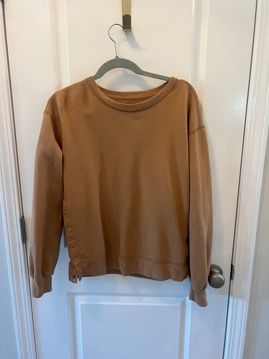 Abercrombie & Fitch Soft Collection Crewneck Sweatshirt Women’s Size Small Tan