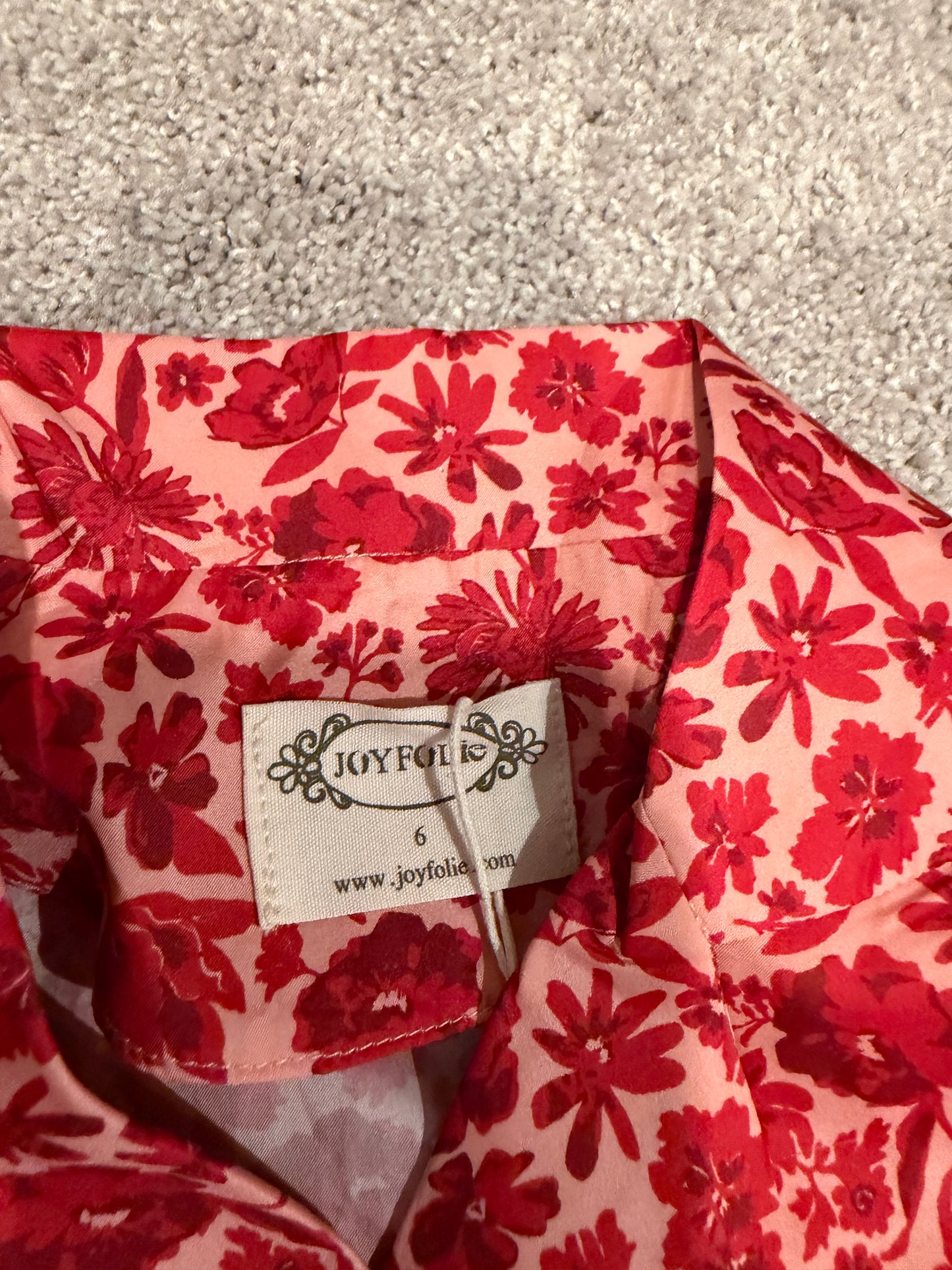 Joyfolie Pajamas Matching Set Girl’s Size 6 Red