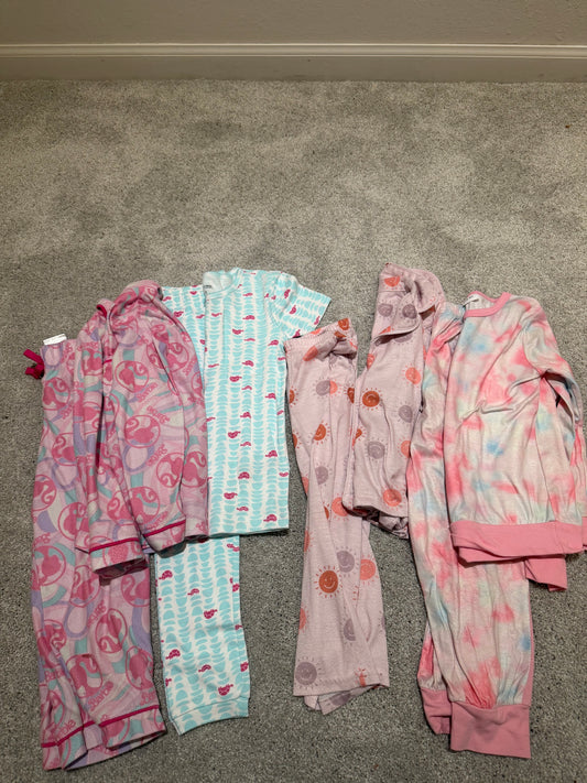 Bundle of 4 Pairs Pajamas Toddler Size 4-5 Years