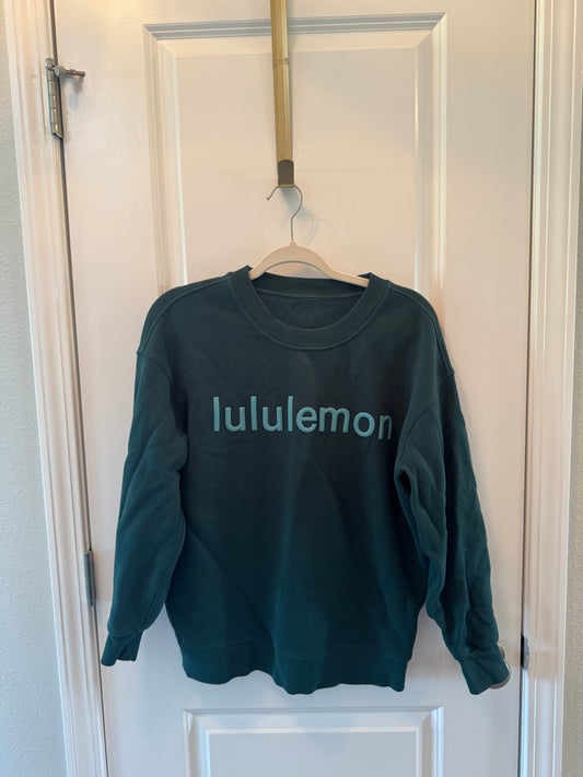 Lululemon Perfectly Oversized Crew Sweatshirt Women’s Small Storm Teal
