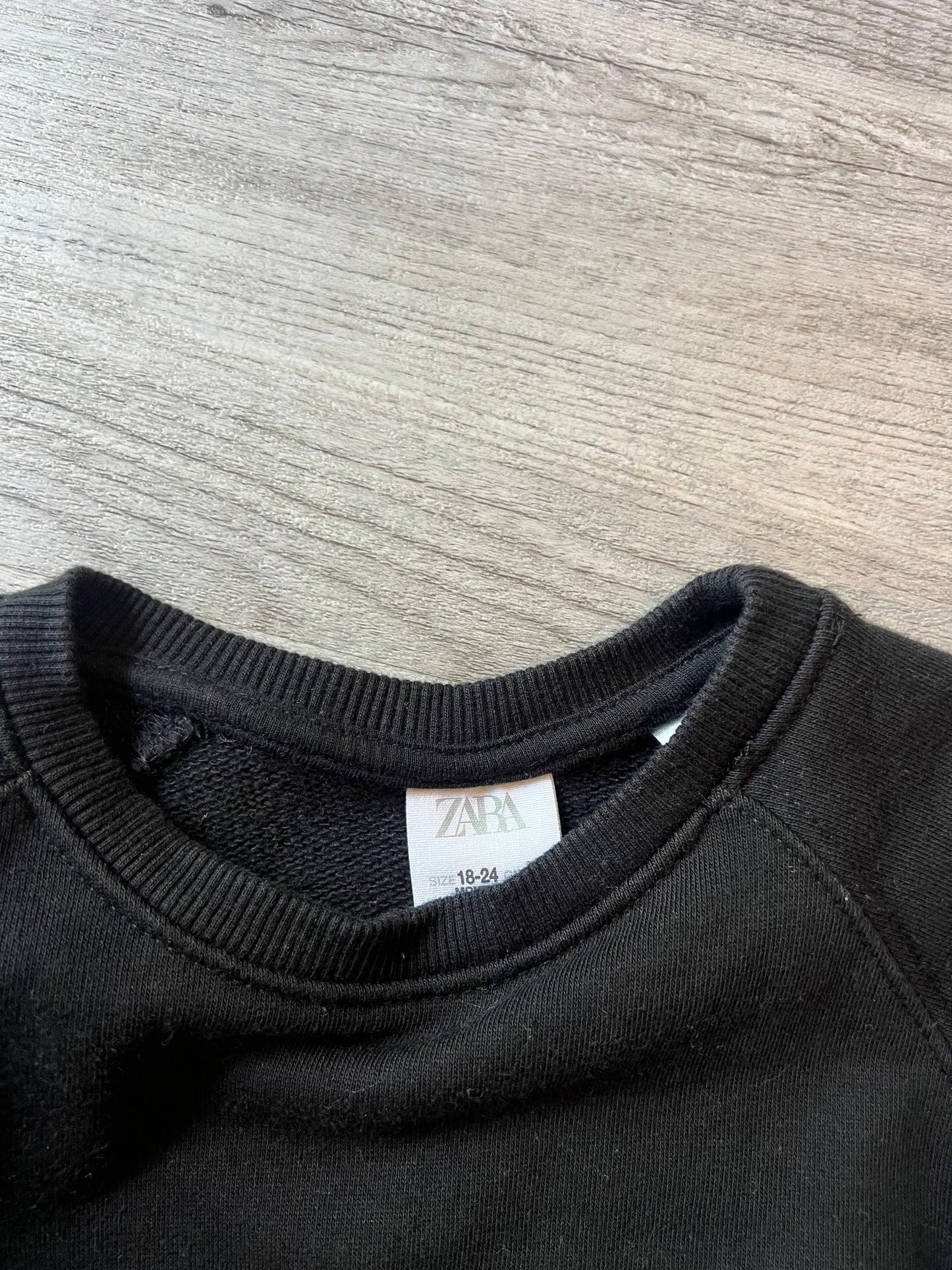 Zara Sweatshirt Baby Size 18-24M Black