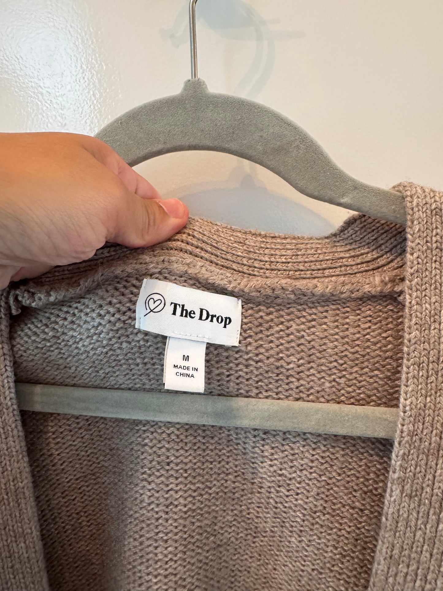 The Drop Knit Cardigan Women’s Medium Oatmeal