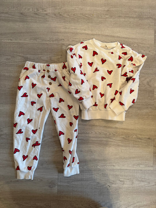 Jessica Simpson Heart Matching Set Toddler Size 4 Years