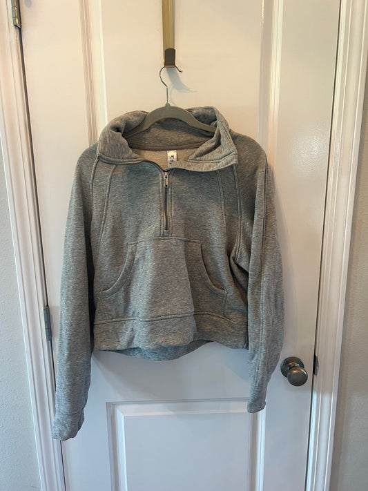Half Zip Pullover Women’s Size Medium Heather Gray