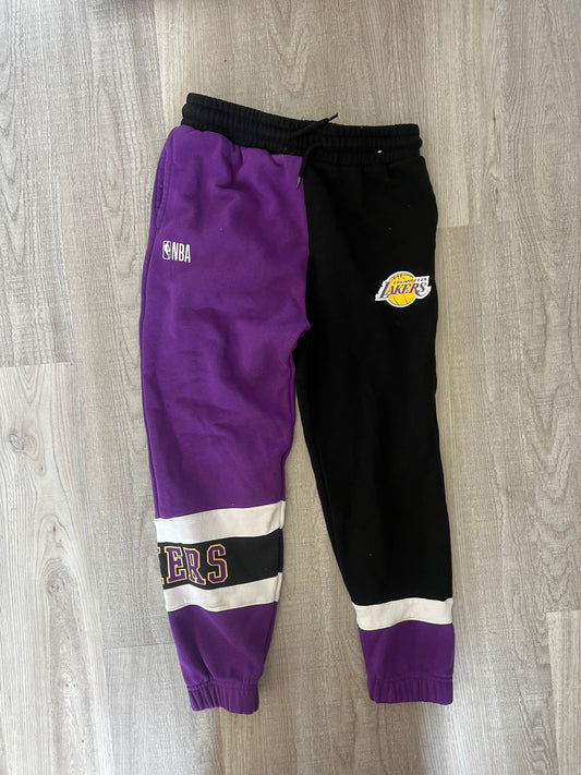 NBA LA Lakers Sweatpants Youth Boy’s Size 13-14 Years Black Purple