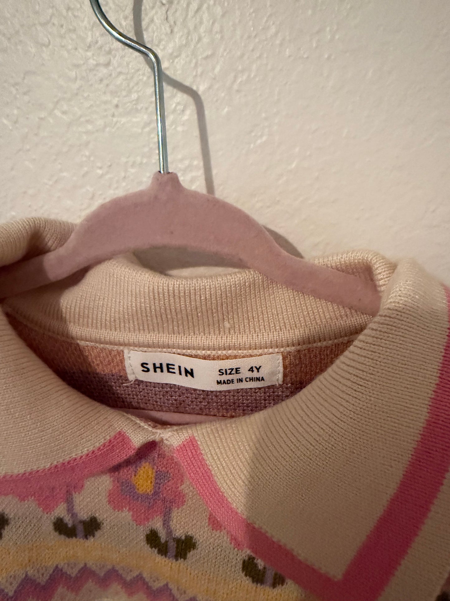 Retro Knit Sweater Toddler Size 4 Years