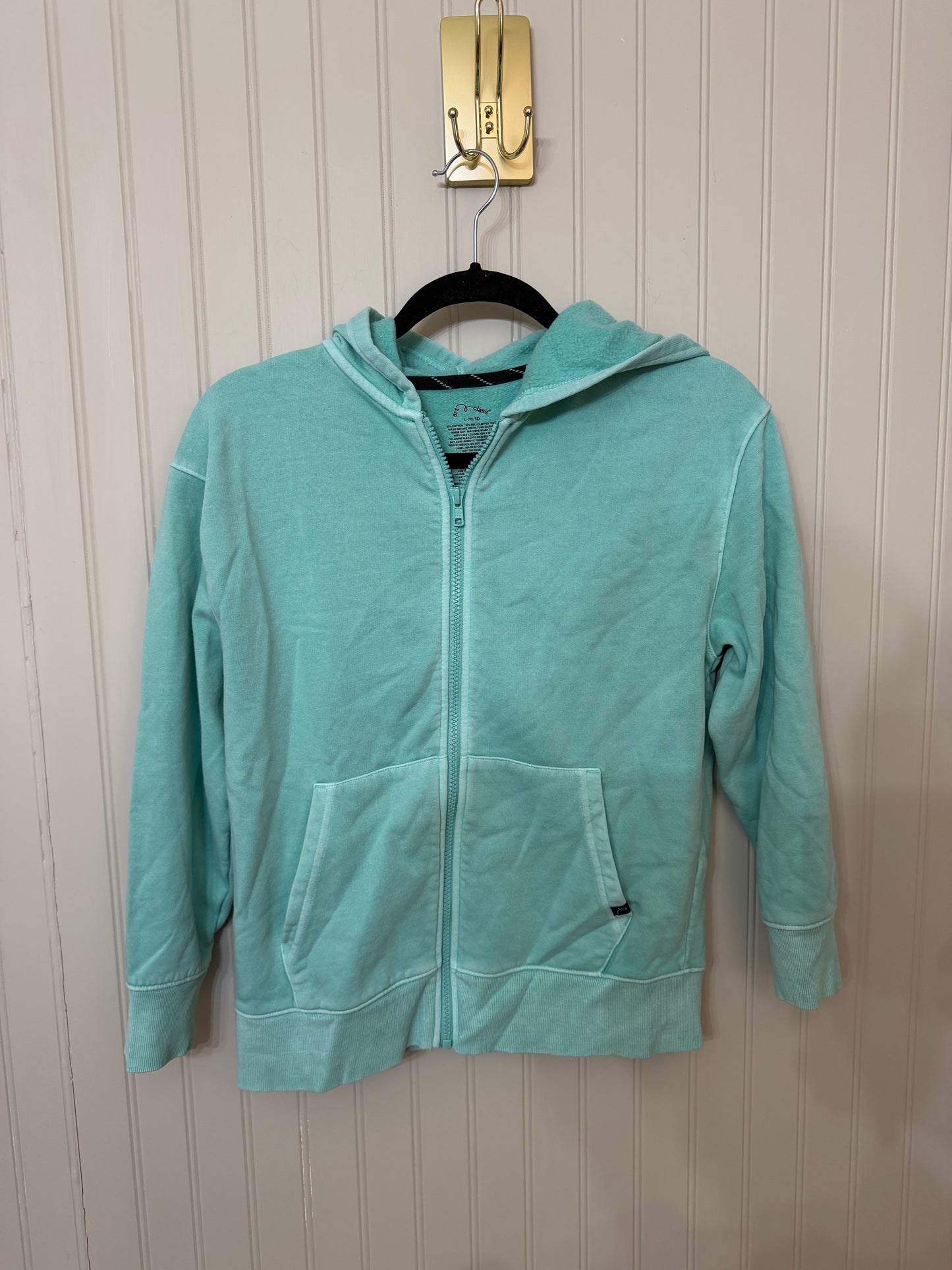 Full Zip Hooded Jacket Youth Size Large Mint