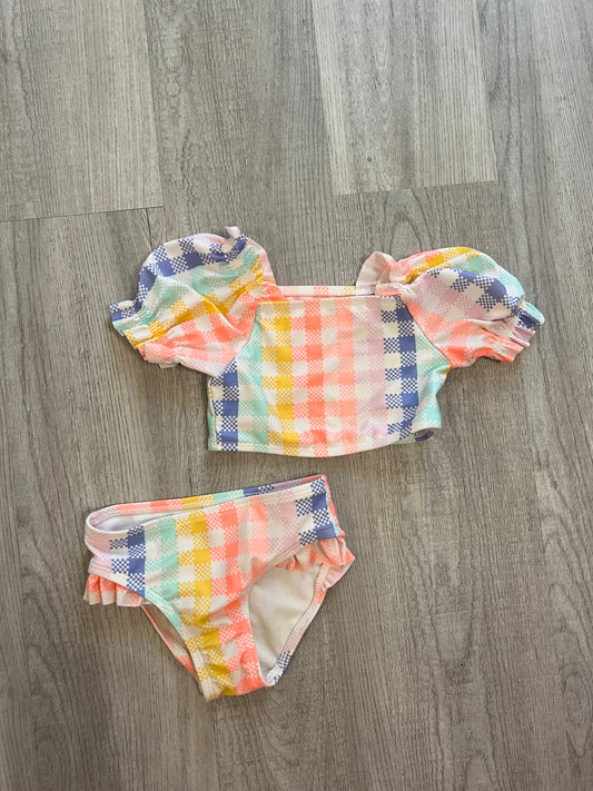 Cat & Jack Rainbow Plaid Bikini Baby Girl Size 18M