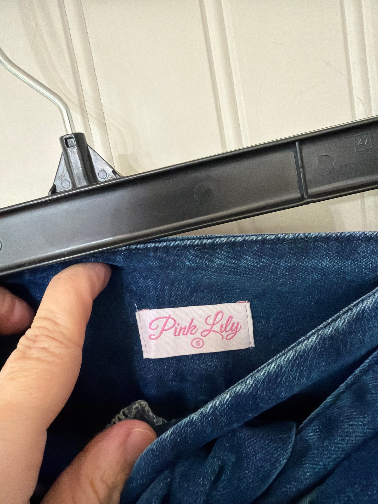 Pink Lily Denim Matching Set Women’s Small