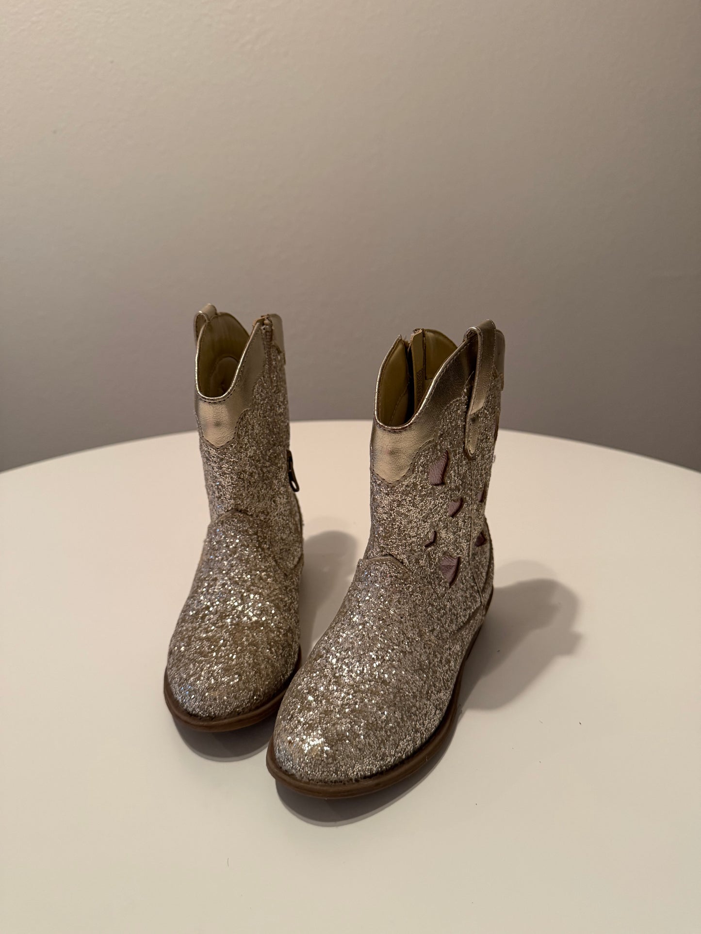 Cat & Jack Glitter Boots Size 10