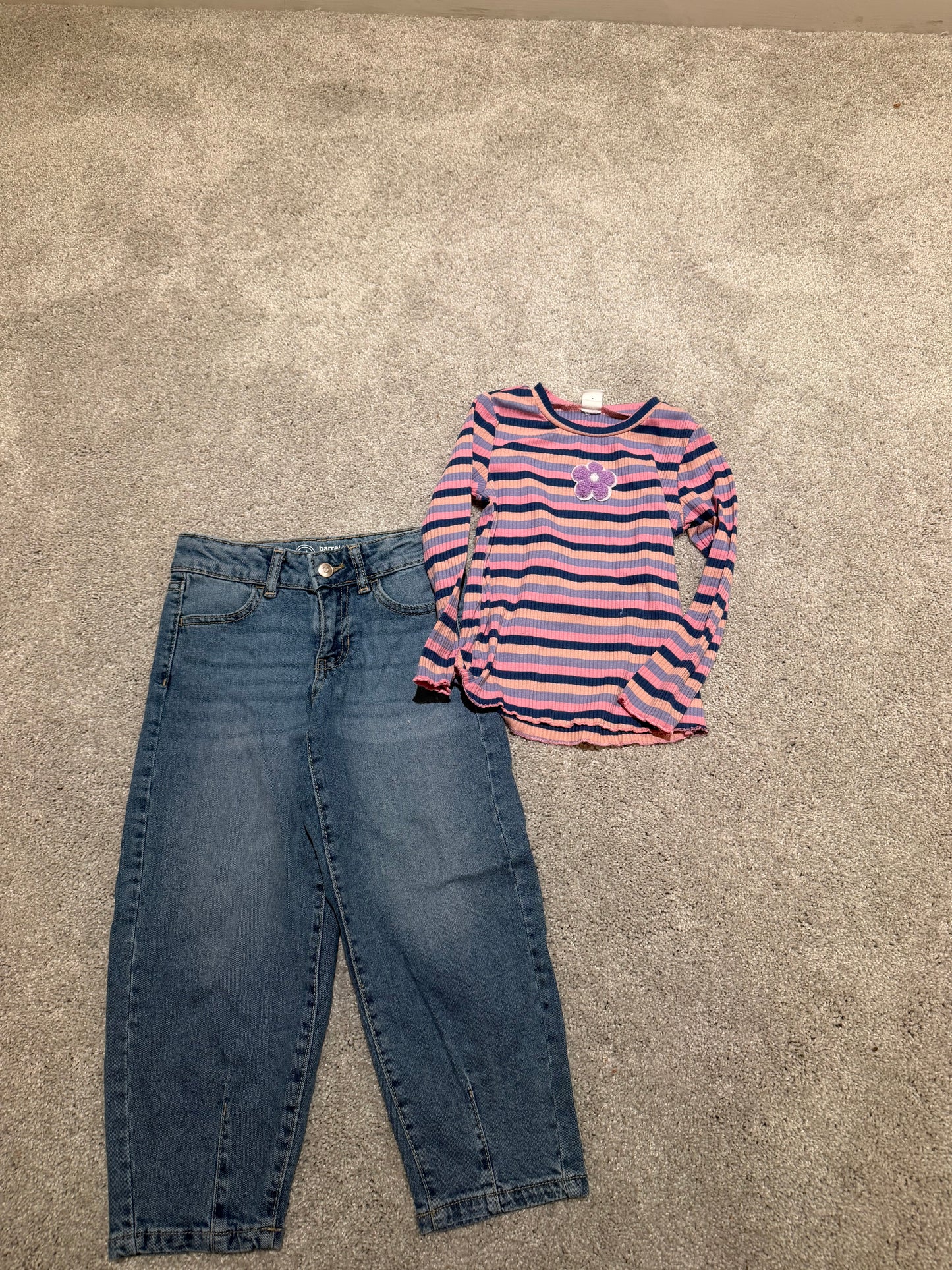 Top & Jeans Outfit Toddler Size 4T-5T