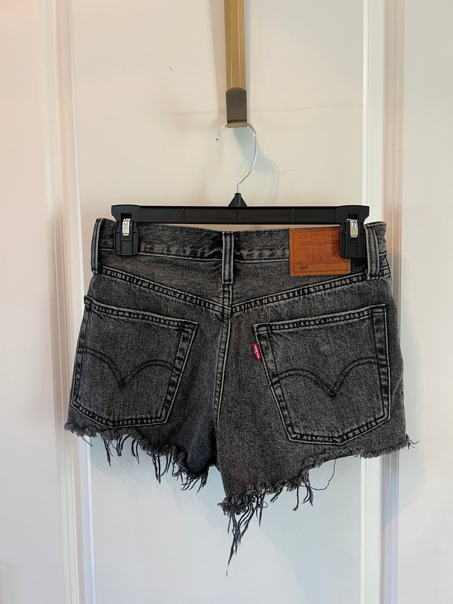 Levi’s Cutoff Jean Shorts Women’s Size 24 Black