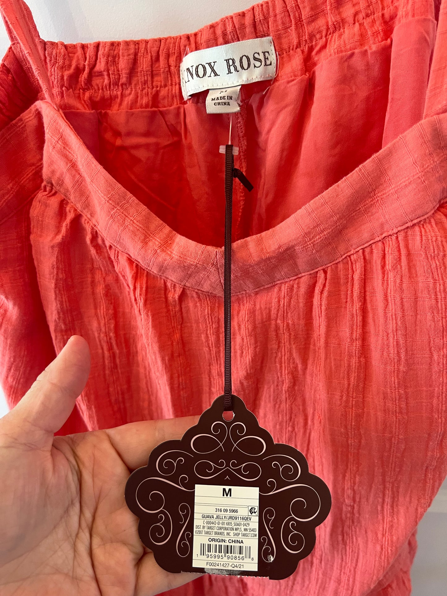 Knox Rose Summer Dress Women’s Size Medium Guava Jelly