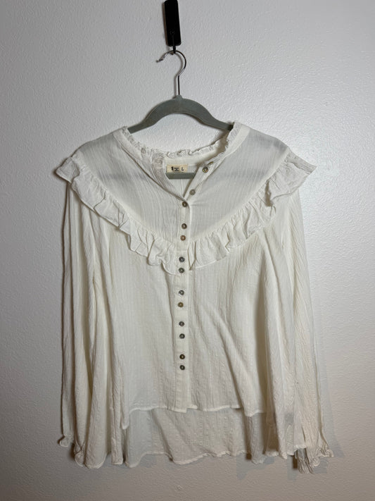 POL Ruffle Top Women’s Medium NWT
