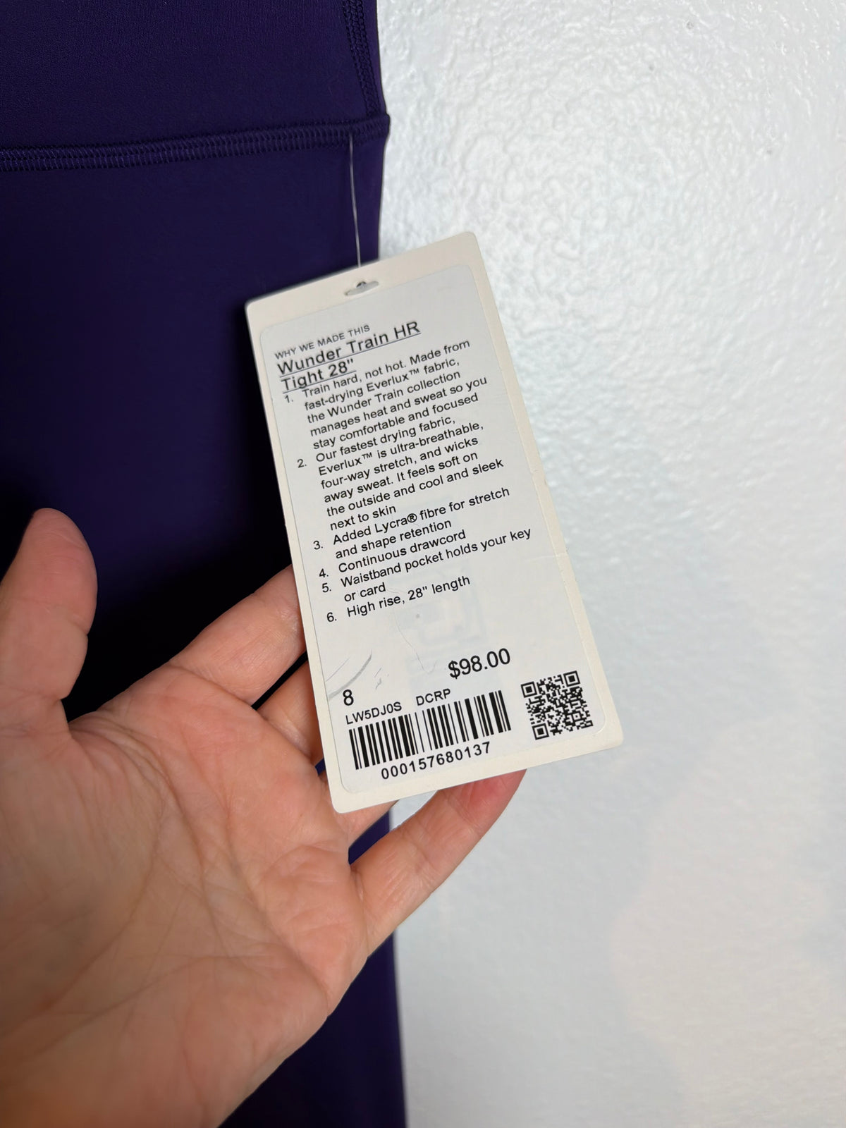 Women’s Purple Lululemon Leggings Size 8