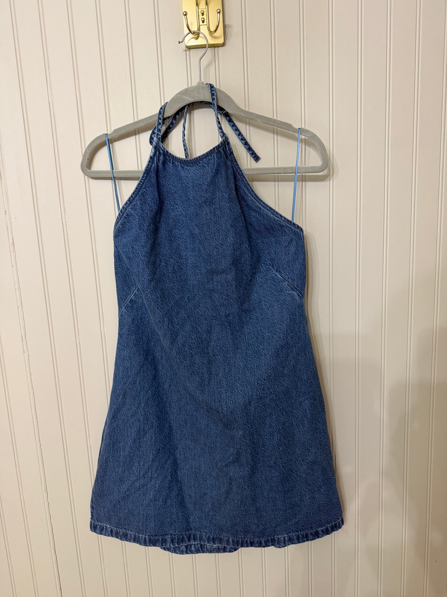 Halter Denim Dress Women’s Medium NWT