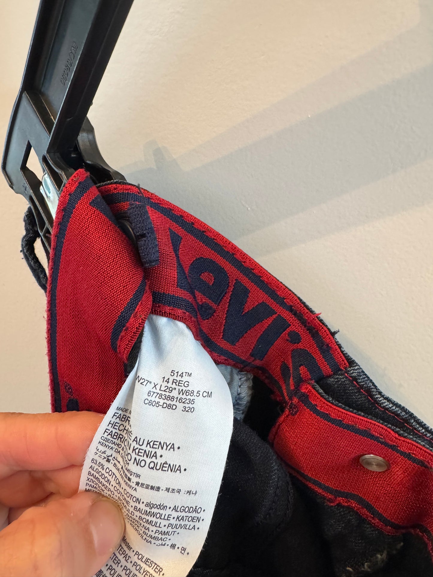 Levi’s 514 Jeans Youth Size 14 Reg Dark Wash