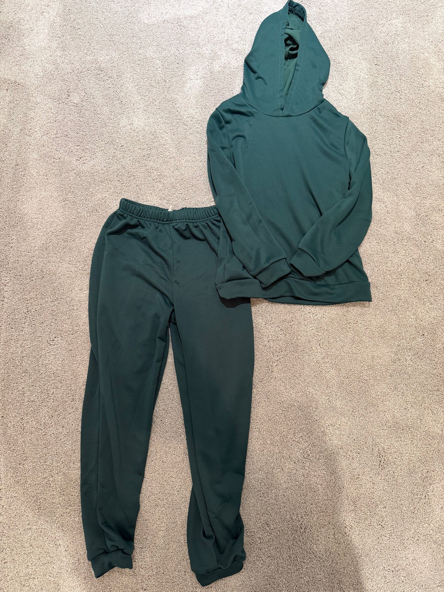 Athletic Matching Set Youth Size 12 Years Teal Green