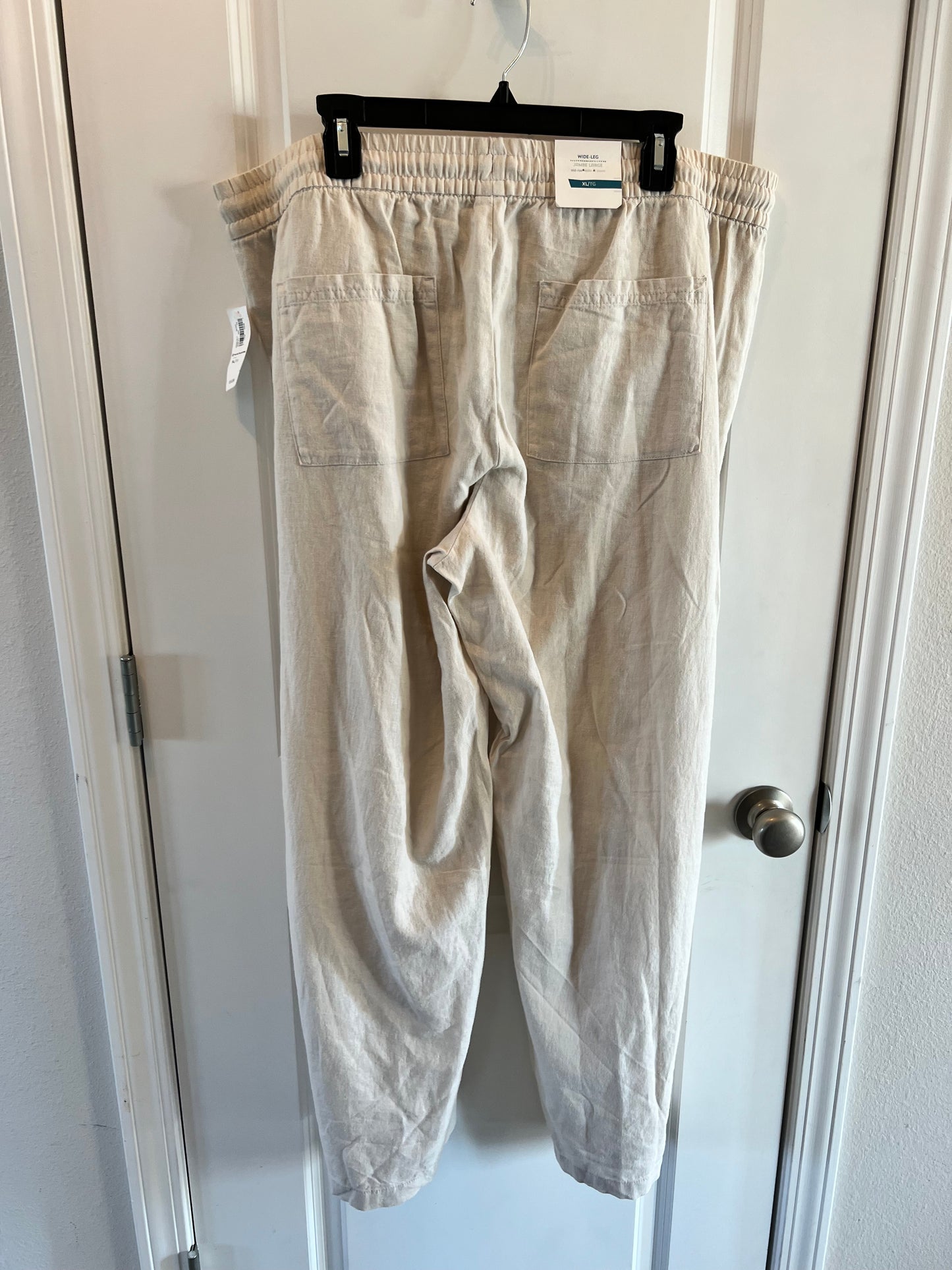 Old Navy Drawstring Beach Pants Women's Size XL Cream