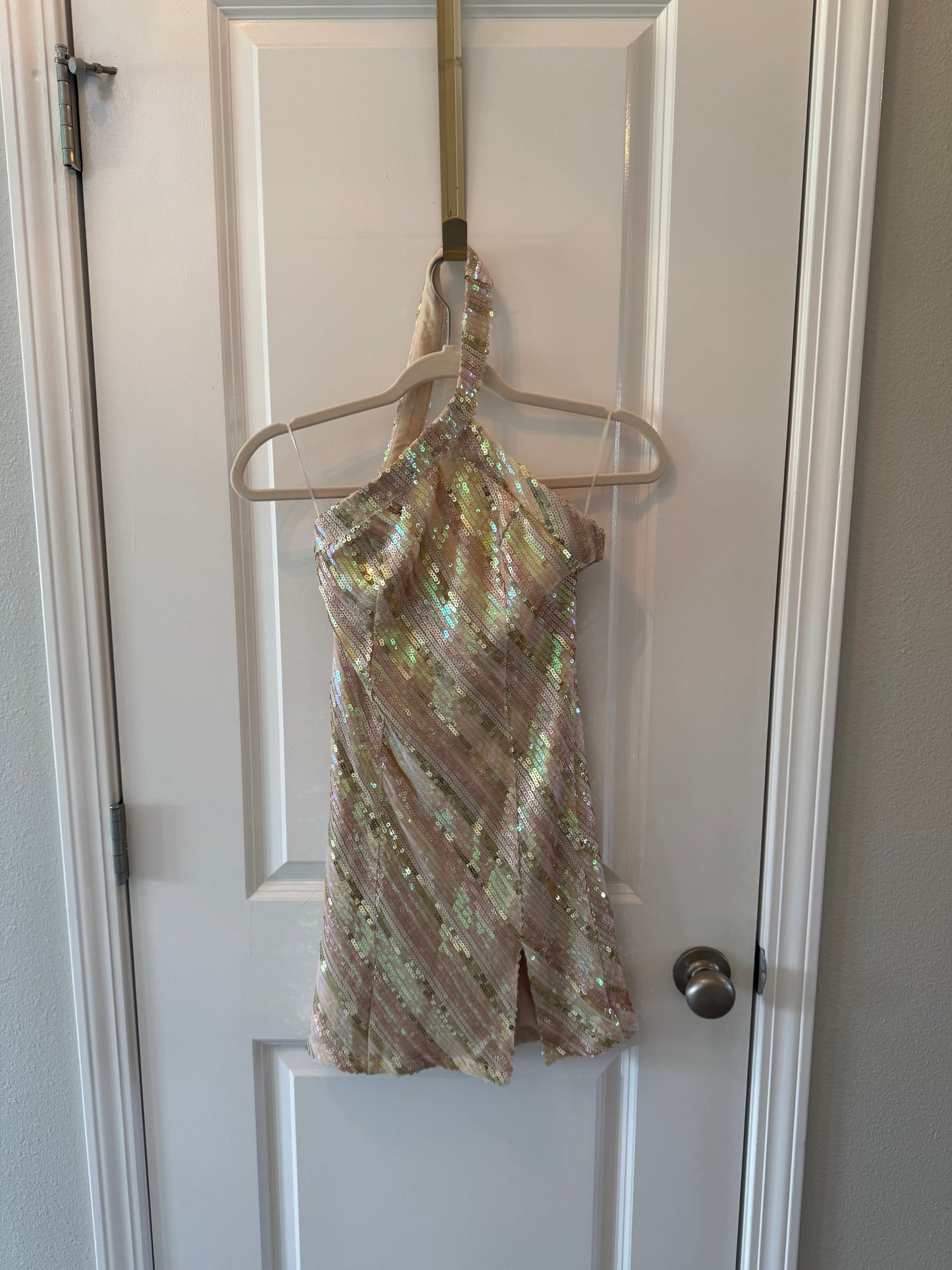 Revolve Superdown Cicely Mini Dress Women’s XS NWT Rose Gold