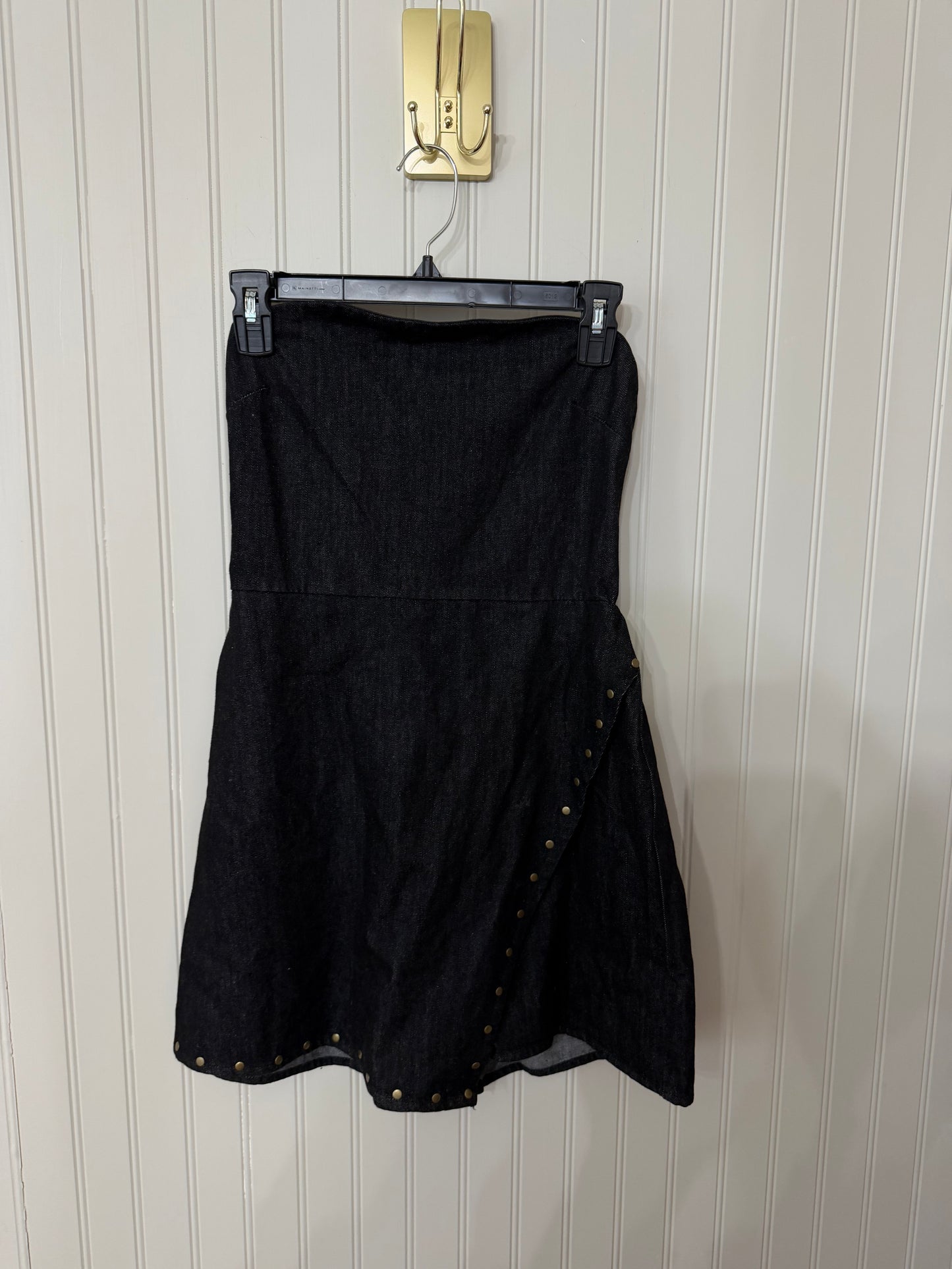 Pink Lily Denim Romper Women’s Medium Black