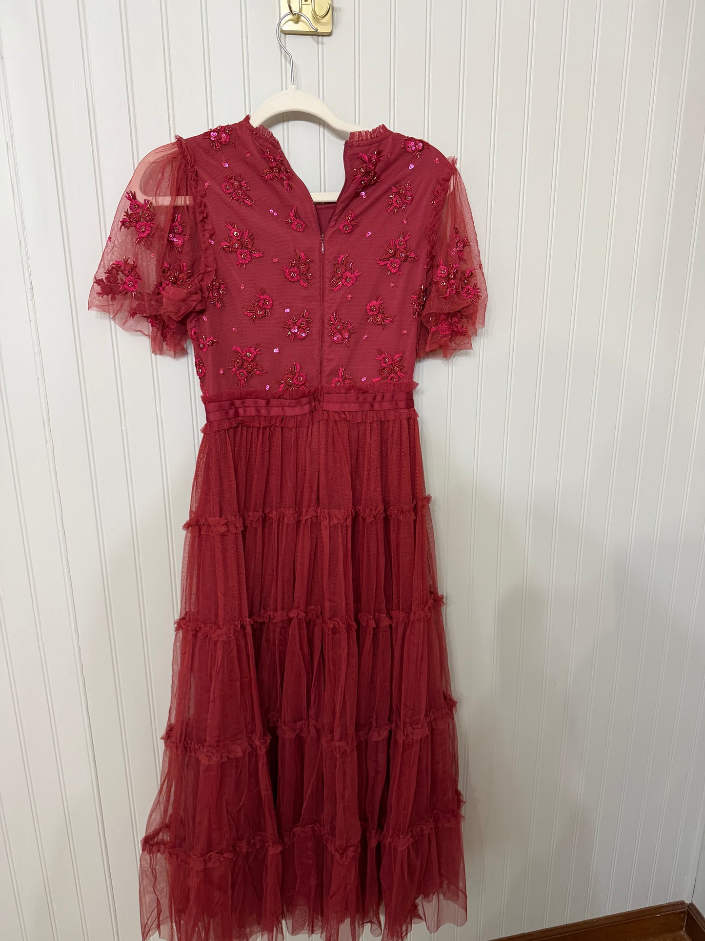 Ivy City Anastasia Dress Women’s XS Burgundy