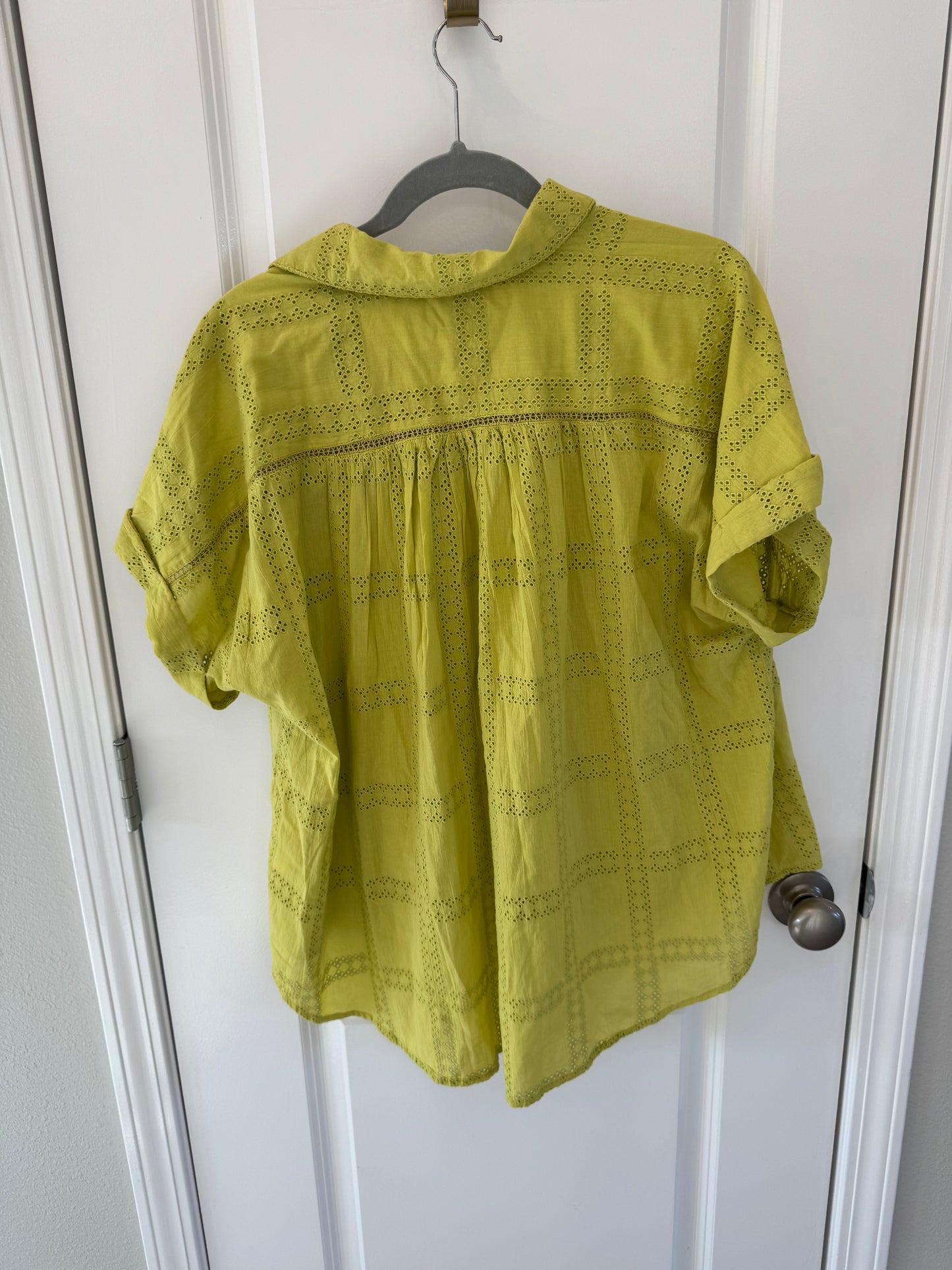 Sundance Button Front Top Women’s Large Lime