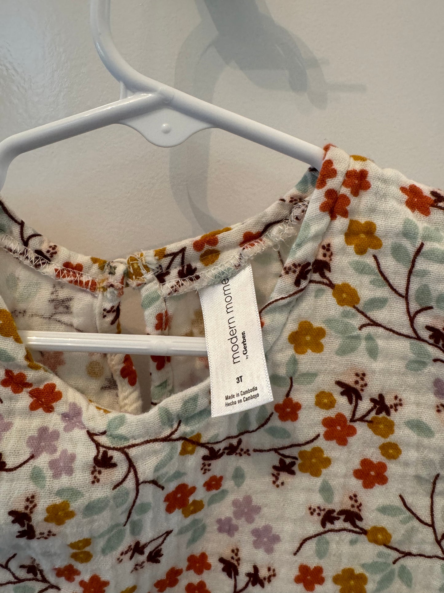 Modern Moments Floral Top Toddler Girl Size 2T White