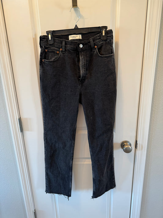 Abercrombie & Fitch Black Denim Jeans Size 27