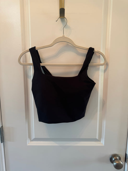 YPB Abercrombie & Fitch Cropped Active Tank Women’s Small Black
