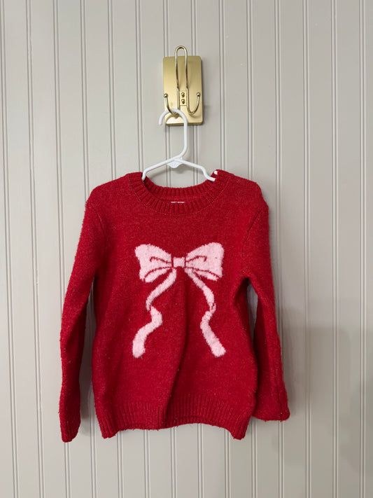 Wonder Nation Bow Knit Sweater Toddler Size 5T