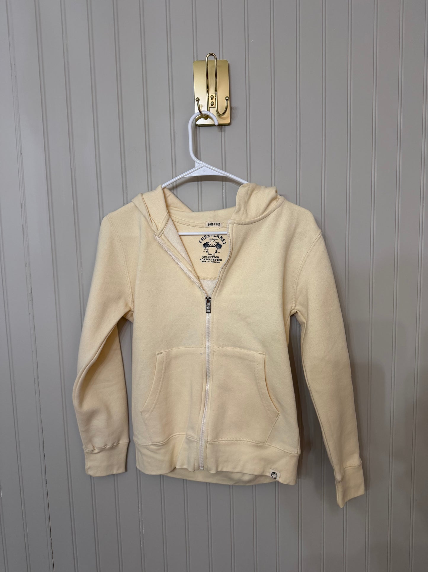Free Planet Full Zip Hoodie Youth Size 10-12 Years