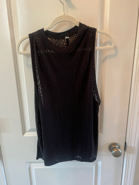 Lululemon High Neck Burnout Tank Women’s Size 6 (Small) Black