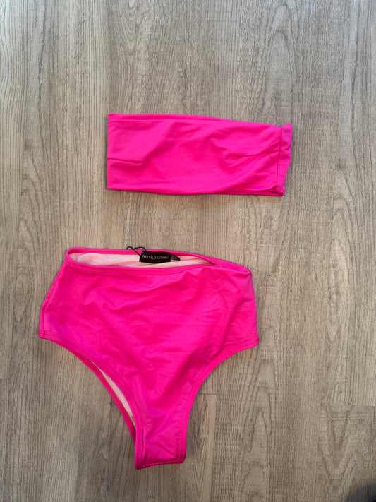 Prettylittlething Bikini Swimsuit Women’s Size 2 Hot Pink
