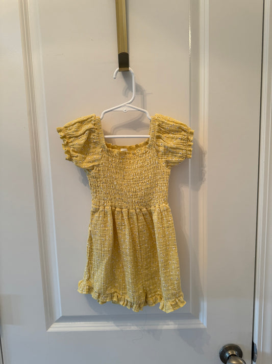 Modern Moments Smock Floral Romper Toddler Girl Size 3T Yellow