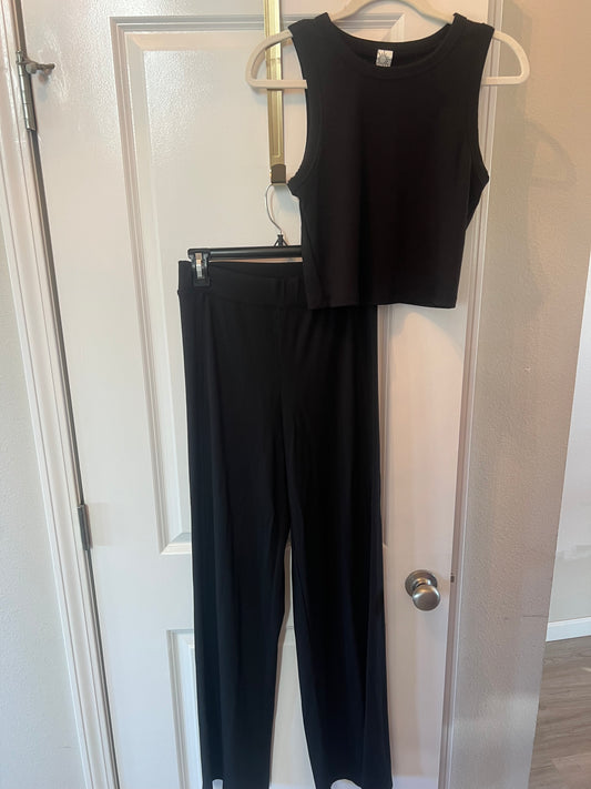 Aerie Ribbed Matching Set Women’s Size Small/Medium Black