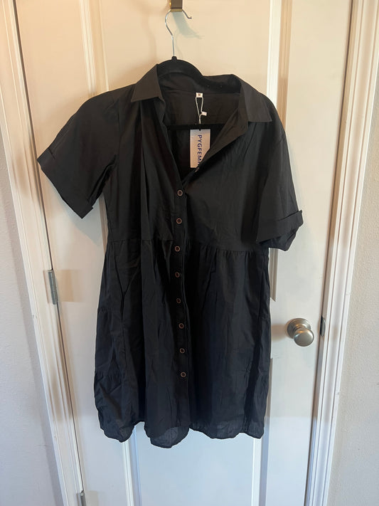 Button Front Shirt Dress Women’s Medium NWT