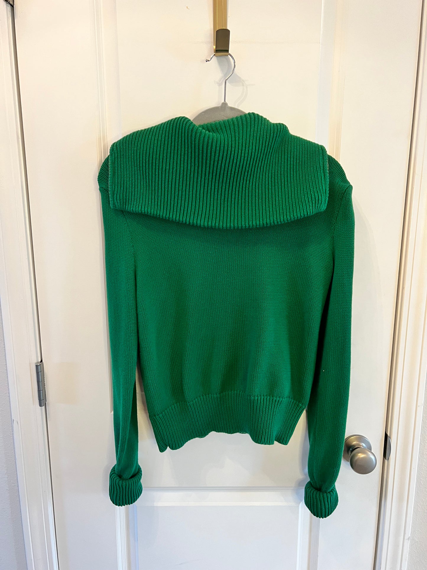 Polo Ralph Lauren Full Zip Hooded Sweater Women's Size Large Green